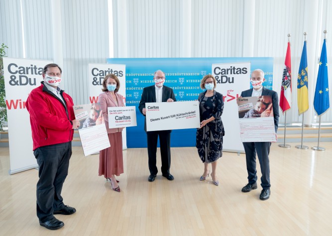 Auftakt zur Caritas Haussammlung 2020