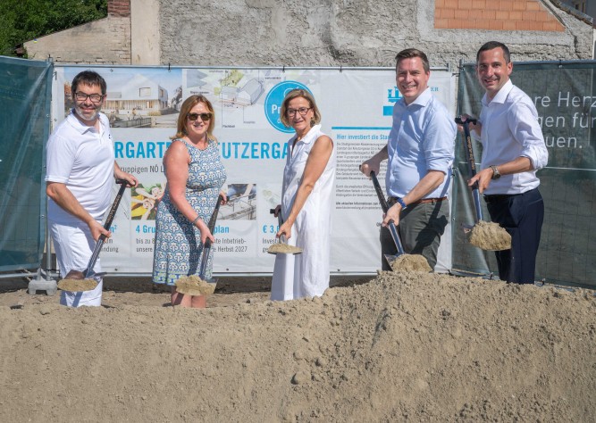 Spatenstich für neuen Landeskindergarten in Klosterneuburg